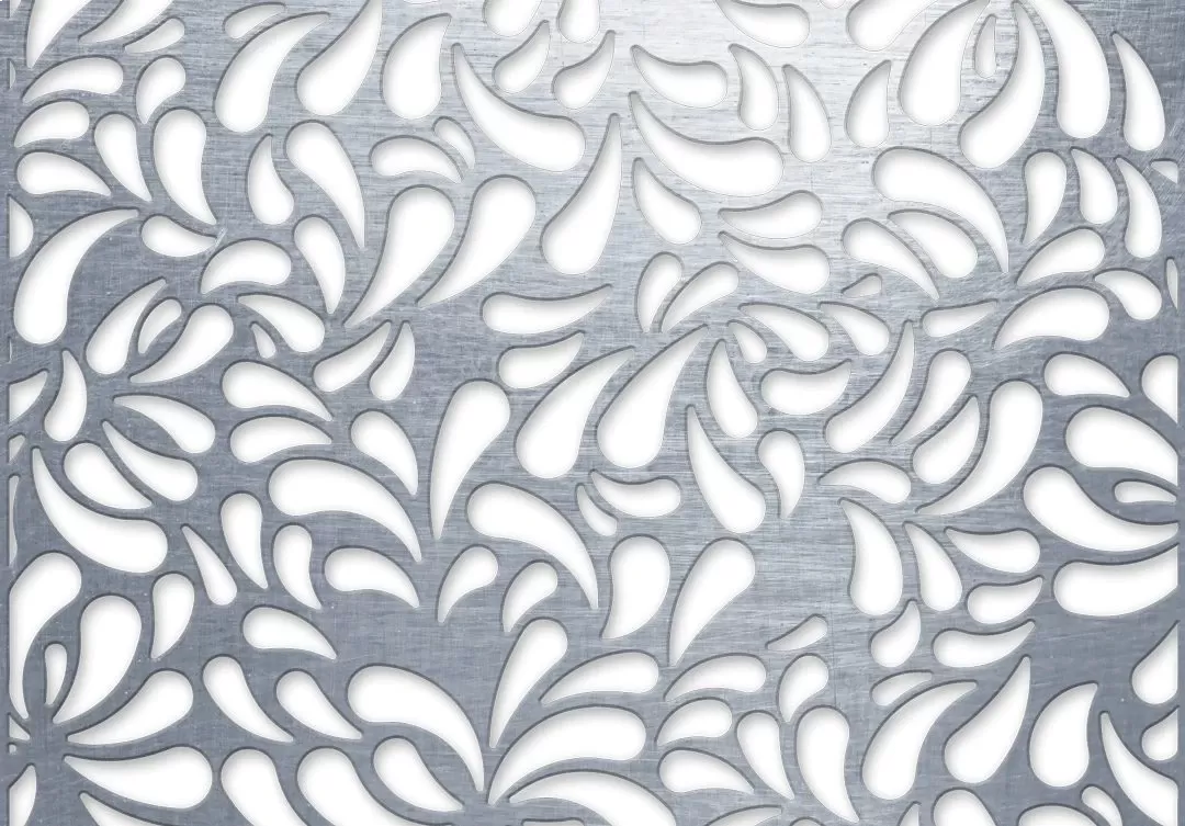 Detail designového plechu