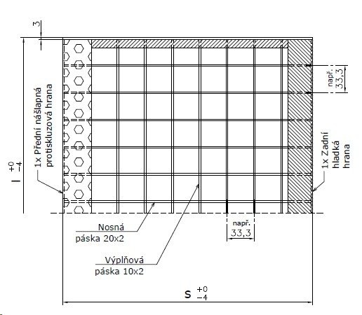 Schodišťový stupeň PRACTIC